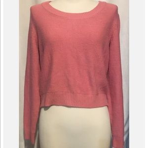 H&M Pink Crop Top Long Sleeve~ Size 6